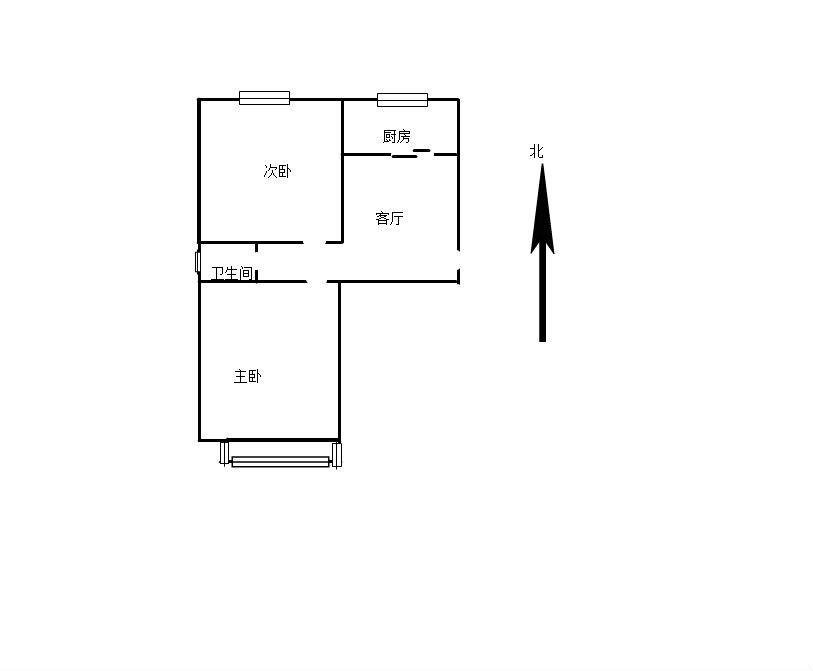 南厂住宅东区,2居室,1厅