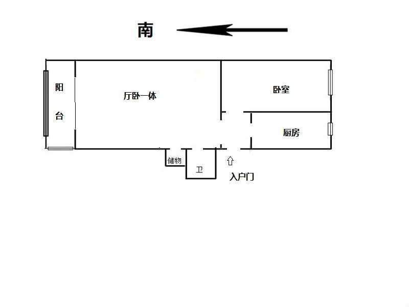 水厂路,2居室,1厅