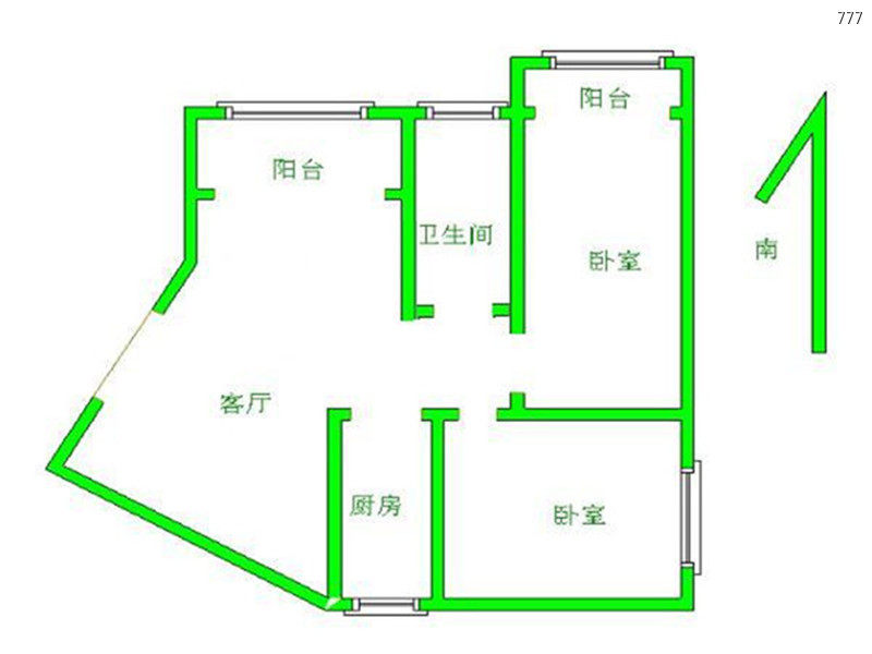 兴政东里,2居室,2厅