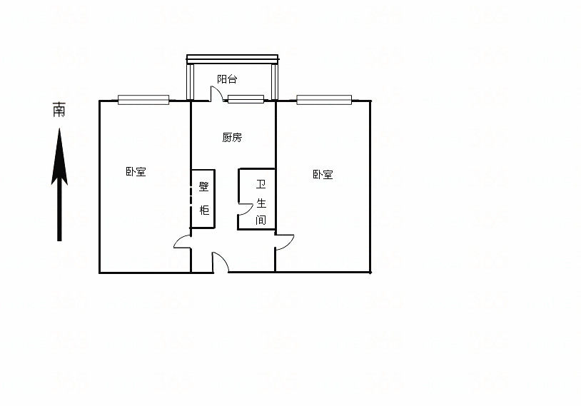 南厂住宅中区,2居室,1厅