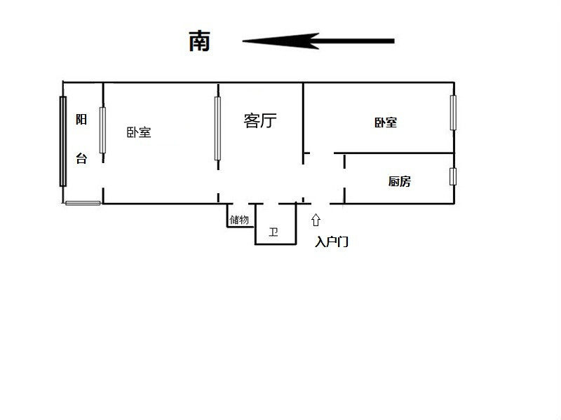 水厂路,2居室,1厅