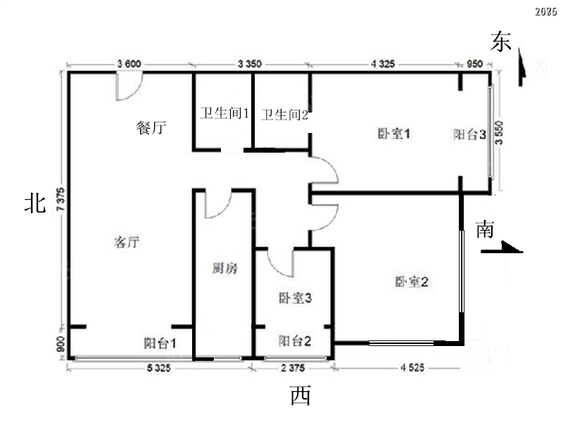 清城公寓,3居室,2厅